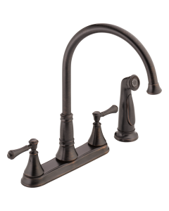 DELTA 2497LF-RB Cassidy: Two HandleKitchen Faucet With Spray Kitchen Faucet With Spray