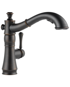DELTA 4197-RB-DST Cassidy: SingleHa Single Handle Pull-Out Kitchen Faucet