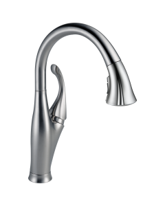 DELTA 9192-AR-DST Addison: SingleHa Single Handle Water Efficient Pull-Down Kitchen Faucet OLD NUMBER 9192-SS-DST