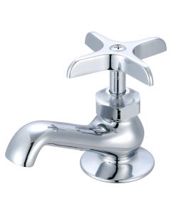 CENTRAL 0239-P BASIN FAUCET-4-ARM HDL PLAIN-PVD PC