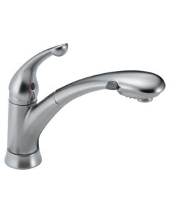 DELTA 470-AR-DST Signature: SingleH Handle Pull-Out Kitchen Faucet