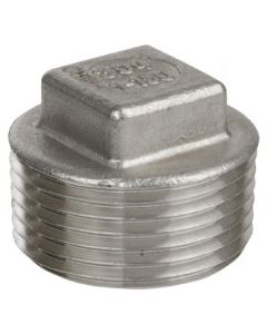 3/8 150LB 304 SS SCRW SQ PLUG