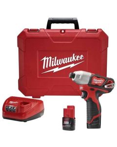 MILWAUKEE 2462-22 M12 1/4 HEX IMPACT DRIVER - KIT OLD # 2450-22