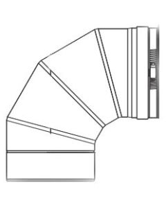 Z-FLEX 2SVEEWCF0390 Z-VENT ELBOW 3 IN X 90