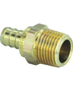 VIEGA 46342 3/4 CRIMP X 1/2 MIP ADAPTER         ZERO LEAD BRASS