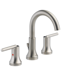 DELTA 3559-SSMPU-DST Trinsic:Widesp Widespread Bath Faucet W/ Metal Pop-Up