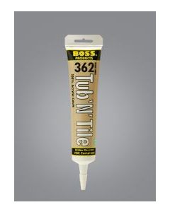 BOSS 36251 362 5.5 OZ WHITE ARCYLIC TUB-N-TILE CAULK