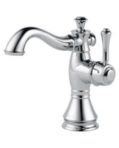 DELTA 597LF-MPU Cassidy: SingleHole - Single Handle-4" Plate/Metal Pop-Up