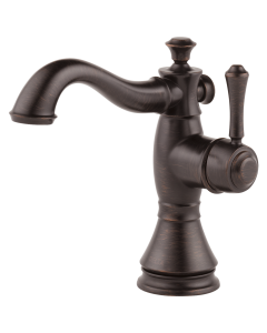 DELTA 597LF-RBMPU Cassidy: SingleHo Hole - Single Handle-4" Plate/Metal Pop-Up