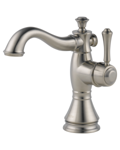 DELTA 597LF-SSMPU Cassidy: SingleHo Hole - Single Handle-4" Plate/Metal Pop-Up
