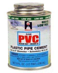 HERC 60-013 1/2 PT PVC CEMENT CLEAR