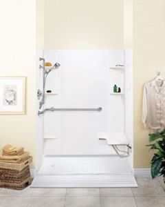 MUSTEE 260WHT    SHOWER WALL WHITE