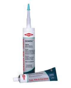 DOW 4045039  10.3OZ WHITE DOWSIL TUB/TILE CERAMIC SILICONE SEALANT CAULK CARTRIDGE